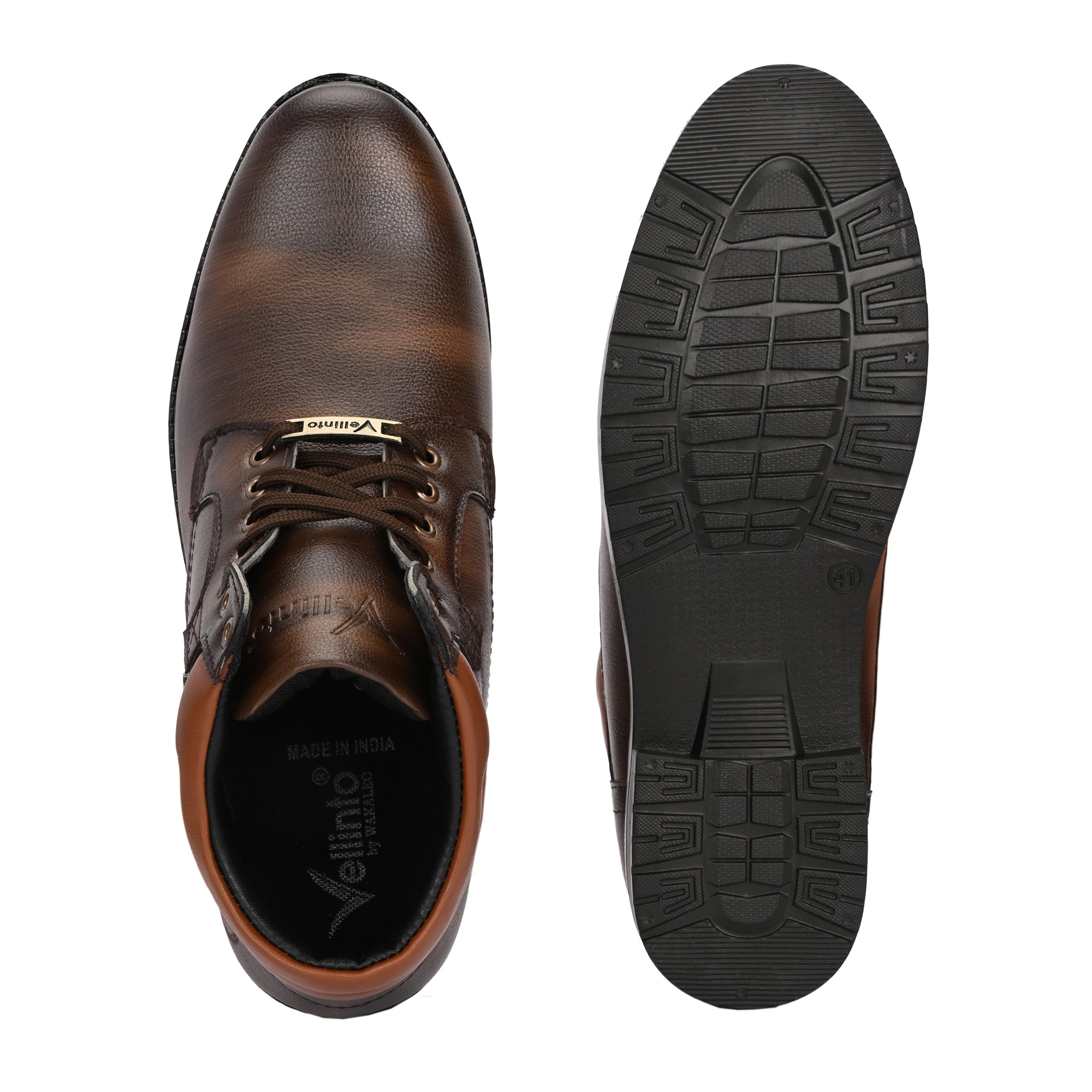 Vellinto MILET Casual Boots For Men ll Synthetic Leather Boots Casuals For Men Boots For Men