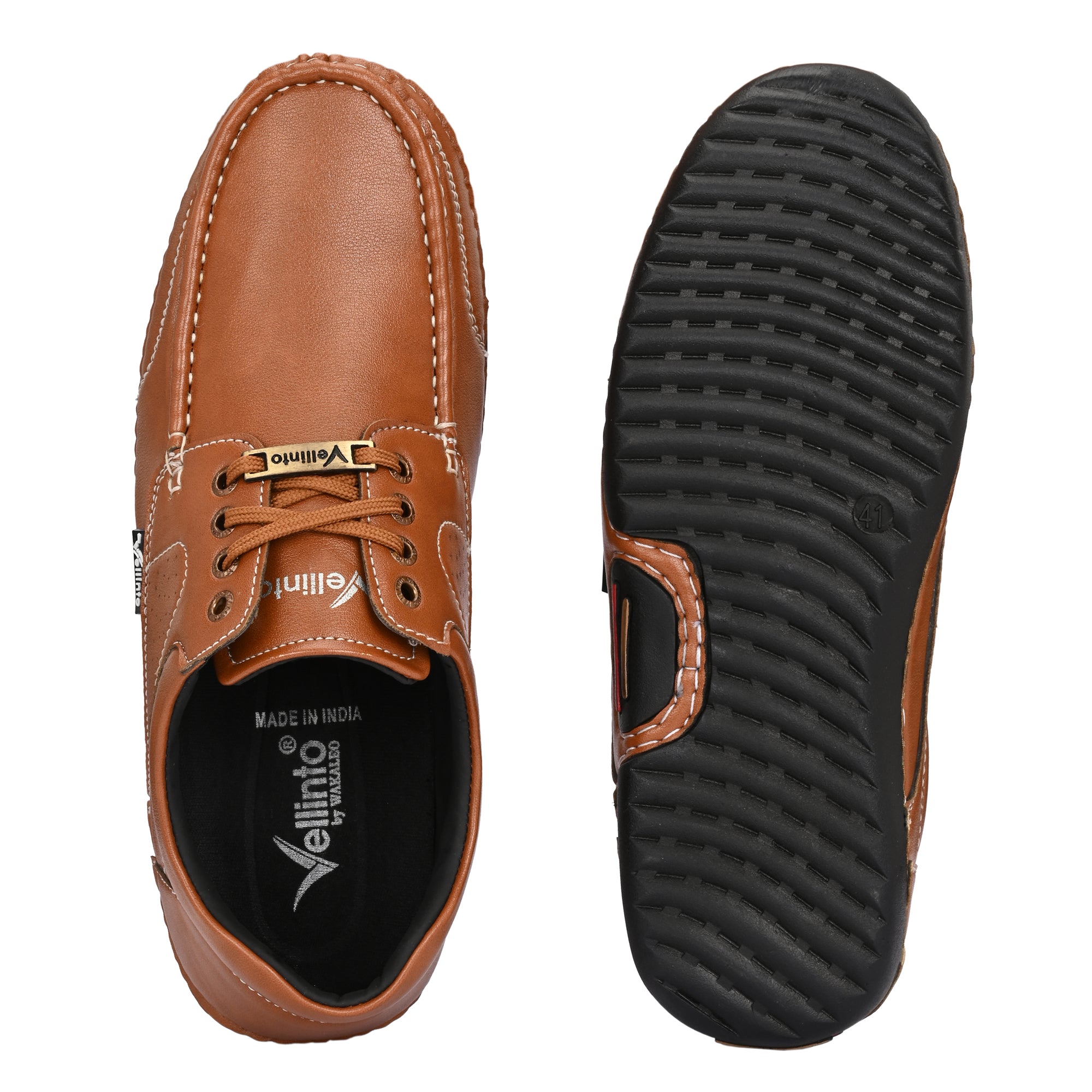 Men’s Sole-Stitched Casual Leather Lace-Up Moccasins Corporate Casuals For Men