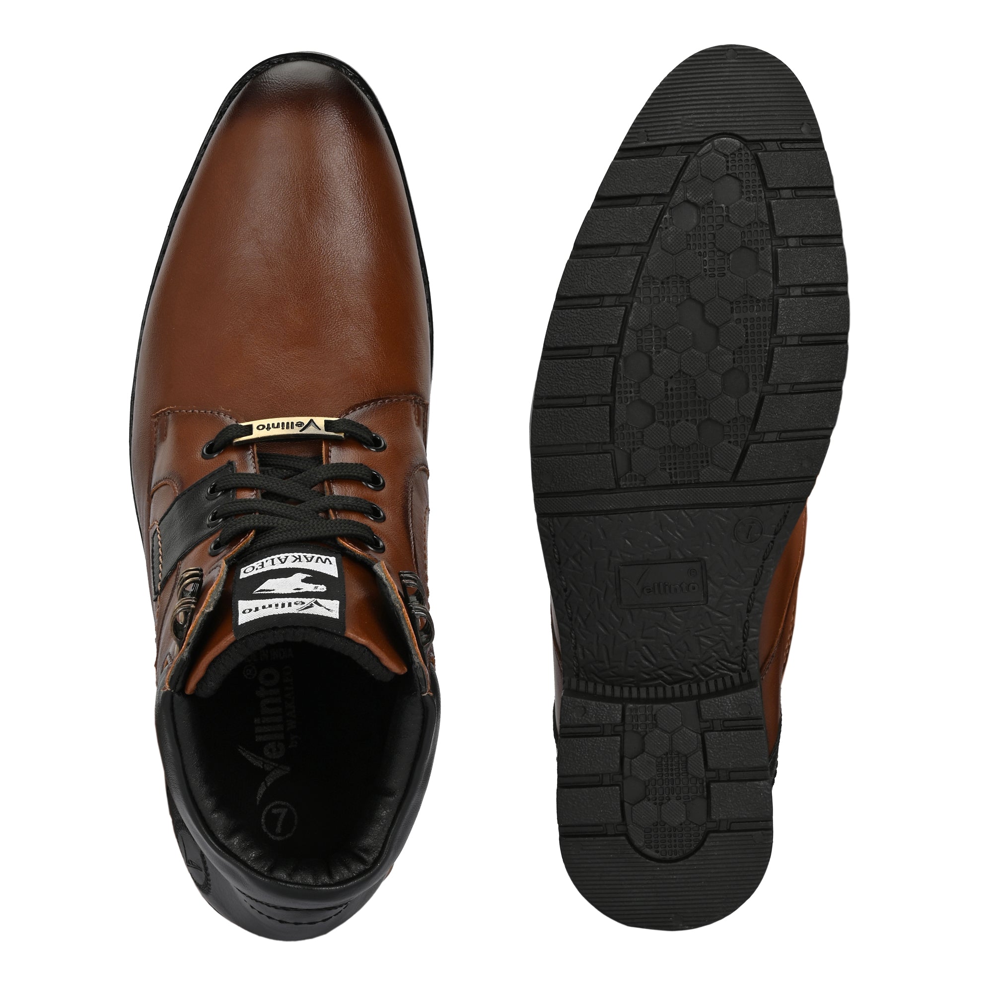 Vellinto Vellinto LUCAS Men's Mid Ankle Stylish Casual & Party Wear Lace-Up Boots Boots For Men