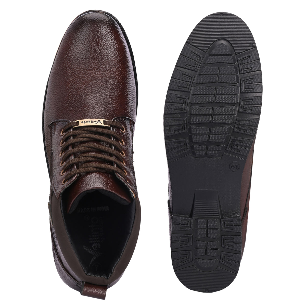 Vellinto SIGNATURE Casual Boots For Men ll Synthetic Leather Boots Corporate Casuals For Men