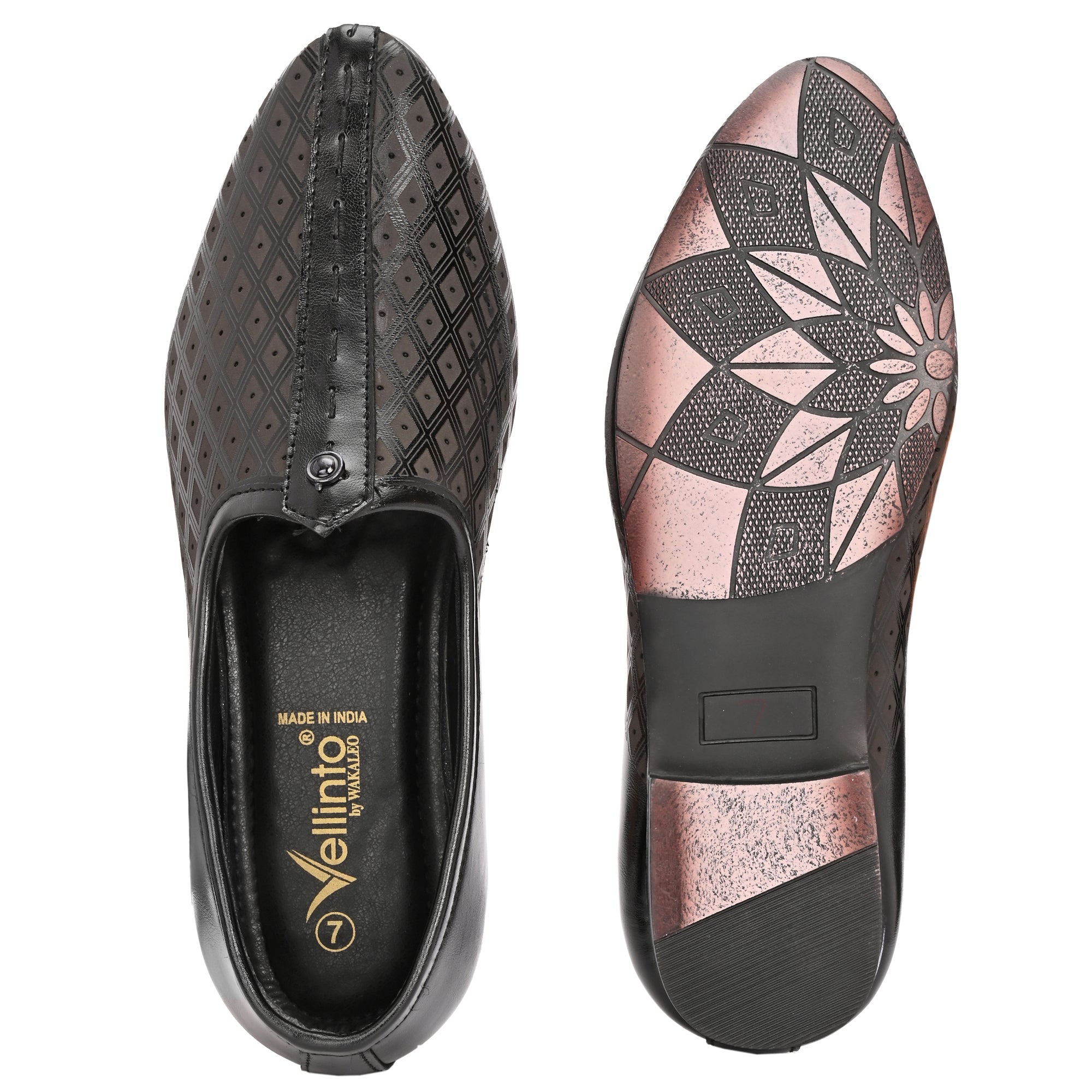 Vellinto MEHER Cool Rajasthani Ethnic Juttis For Men ll Mojaris For Men Party Wear For Men