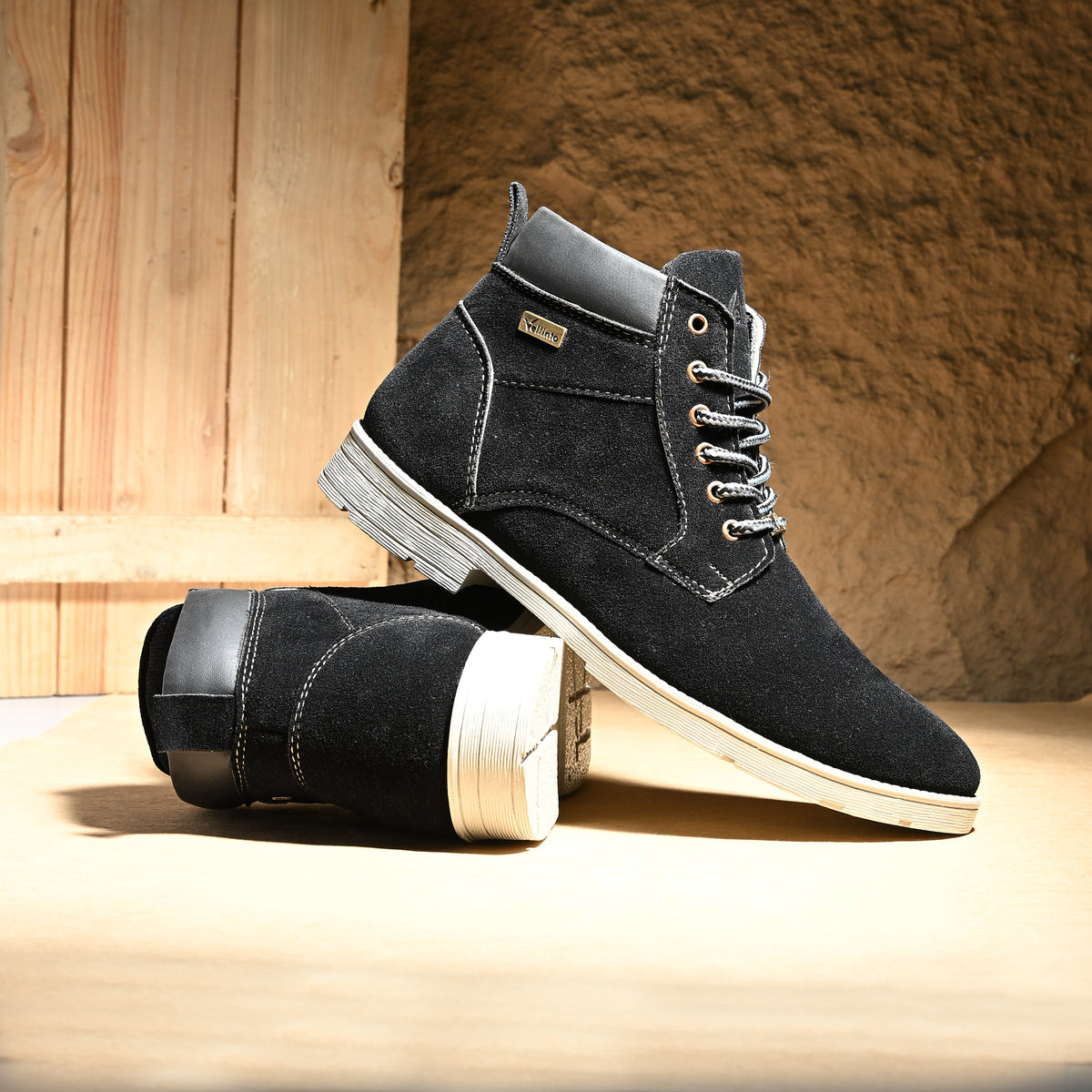 Vellinto Vellinto SANDSCAPE Casual Boots For Men Synthetic Leather Boots Casuals For Men Casuals For Men