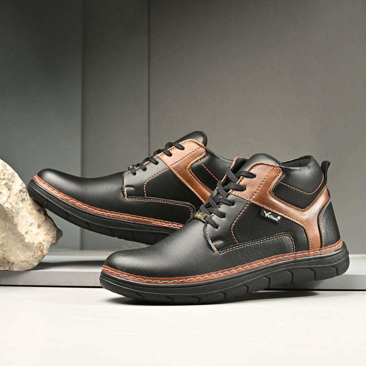 Vellinto Vellinto VEGA Casual Derby Boots For Men ll Stylish Semi Formal Boots For Men Casuals For Men