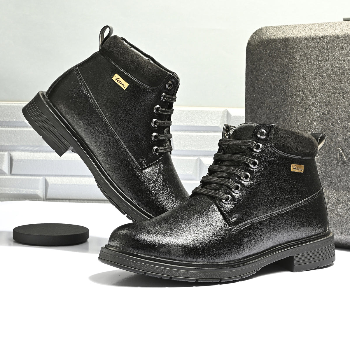 Vellinto Vellinto RUSTIK Casual Boots For Men ll Synthetic Leather Boots Casuals For Men Boots For Men