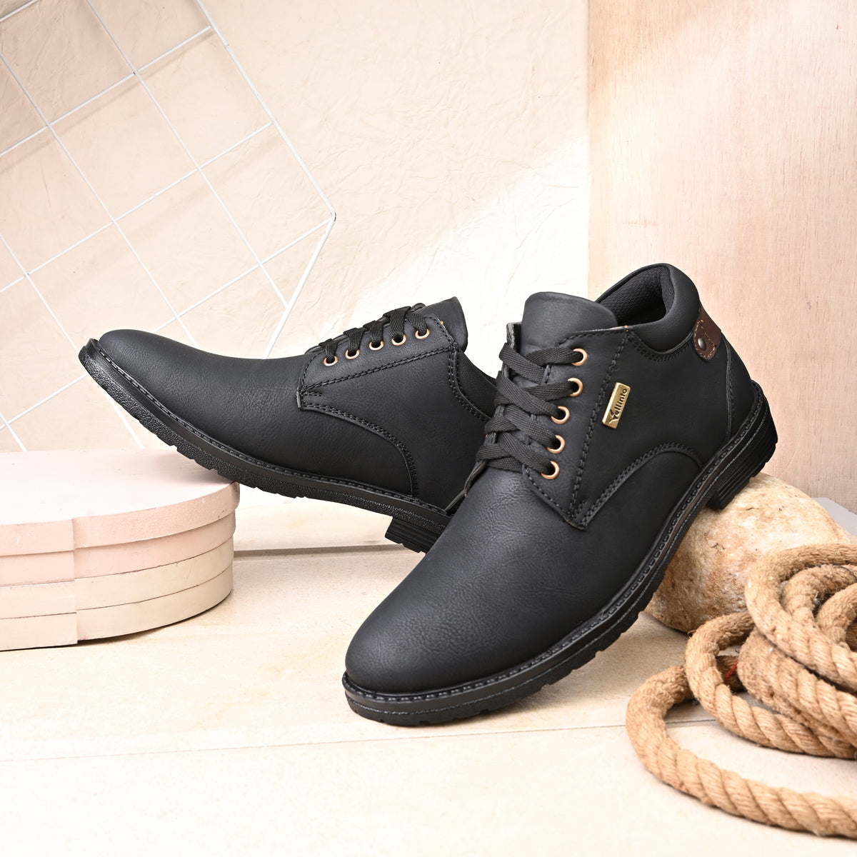 Vellinto Vellinto DAPPER Casual Boots For Men ll Synthetic Leather Stylish Boots Boots For Men