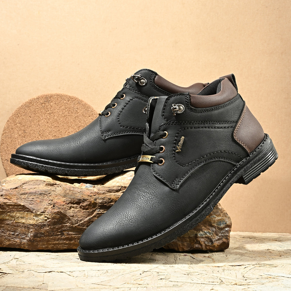 Vellinto Vellinto ALEXANDER Casual Boots For Men ll Synthetic Leather Casuals For Men Boots For Men