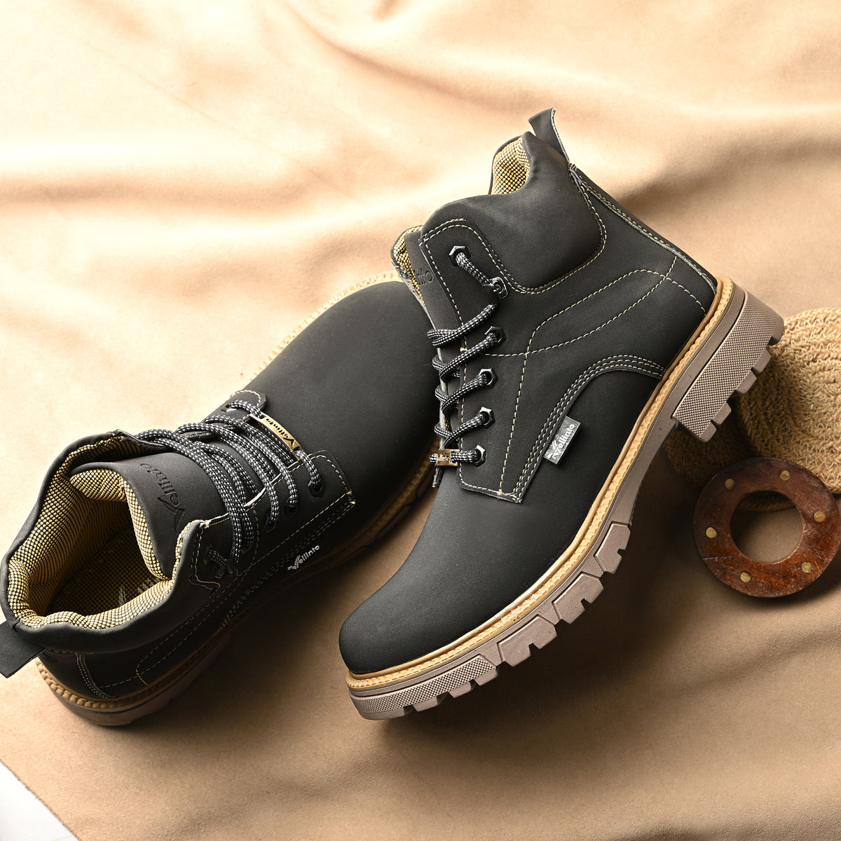 Vellinto OUTLANDER Casual Boots For Men ll Synthetic Leather Boots
