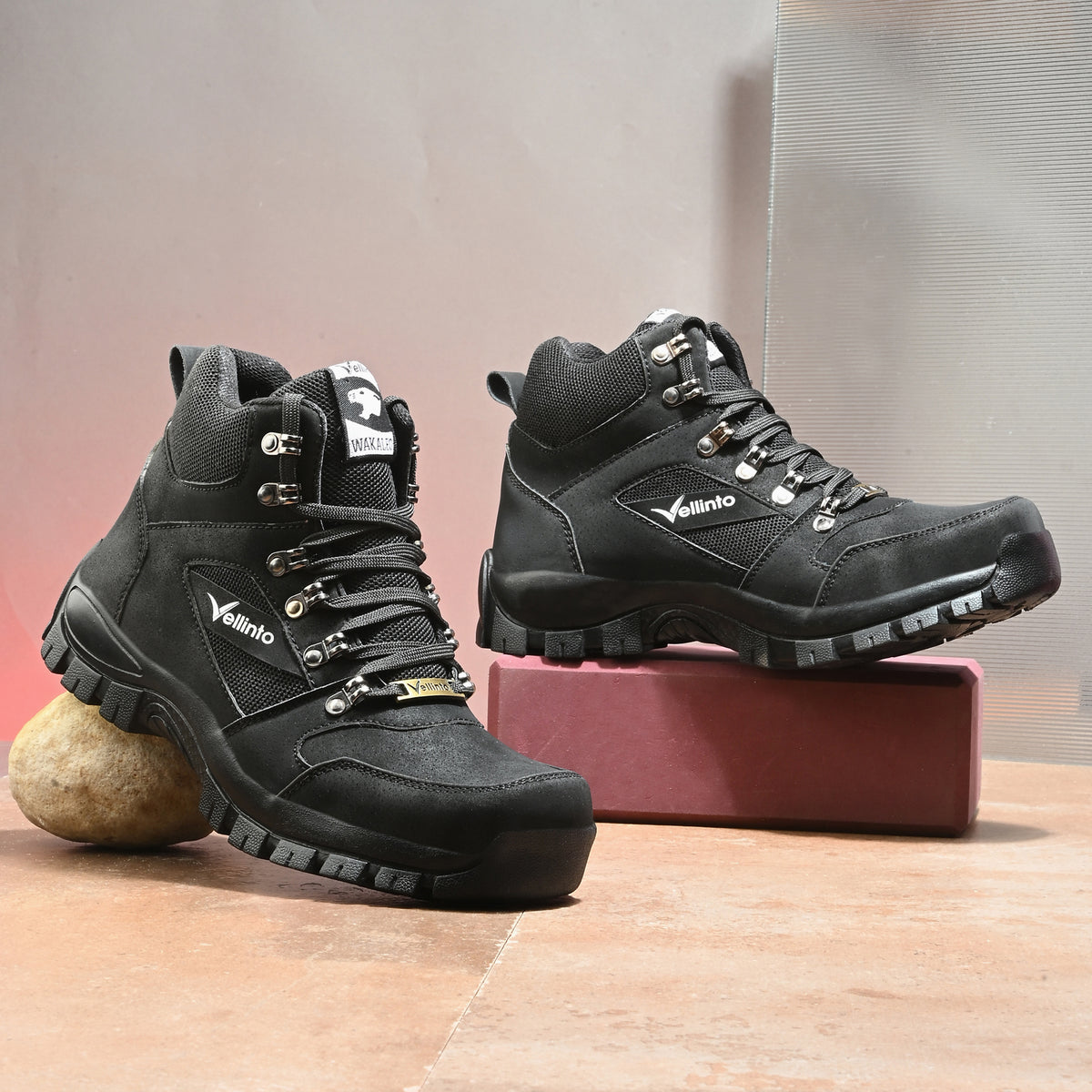 Vellinto MONT BLANC Trekking Outdoor Boots For Men ll Casual Miliatry Boots For Men