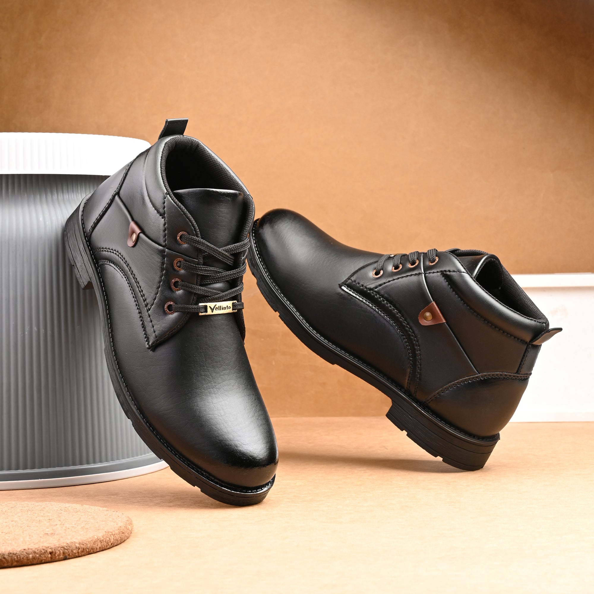 Stylish, Trendy Mid-Ankle Boots ll Daily Use Casual Lace Up Shoe Boots For Men