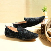 Vellinto Vellinto MIDNIGHT Party Wear Royal Look Mojaris Juttis Slip On For Men Espadrilles For Men