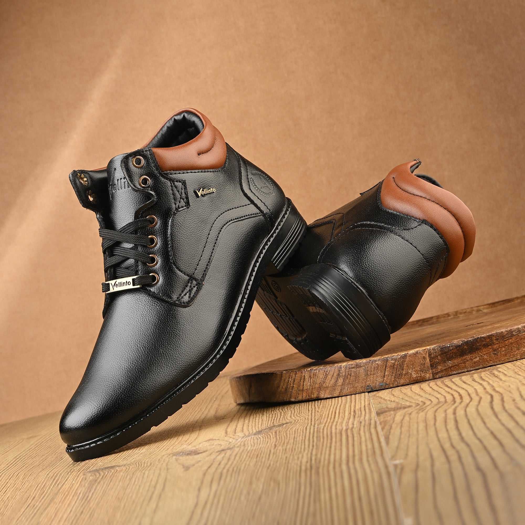 Vellinto MILET Casual Boots For Men ll Synthetic Leather Boots Casuals For Men Boots For Men