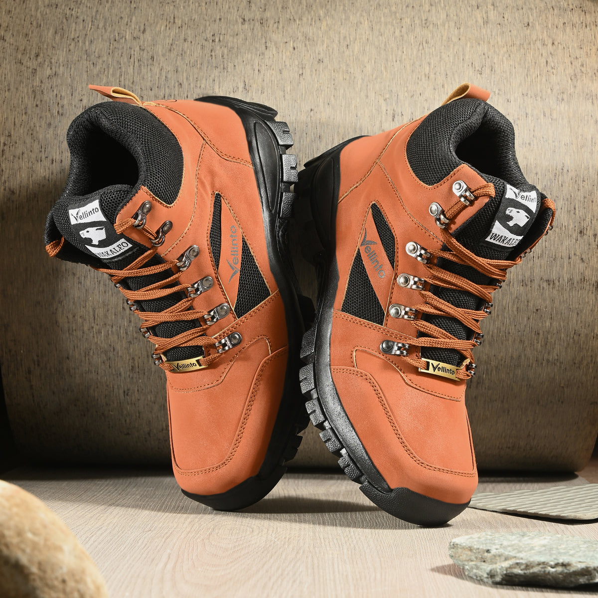 Vellinto MONT BLANC Trekking Outdoor Boots For Men ll Casual Miliatry Boots For Men