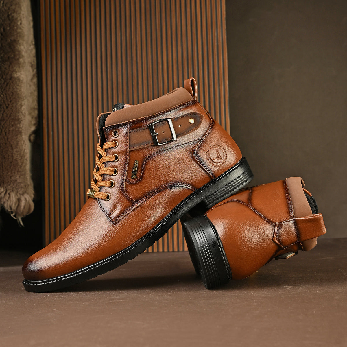 Vellinto Vellinto ALDEN Men's Casual Outdoor Synthetic Leather Boots Boots For Men Casuals For Men