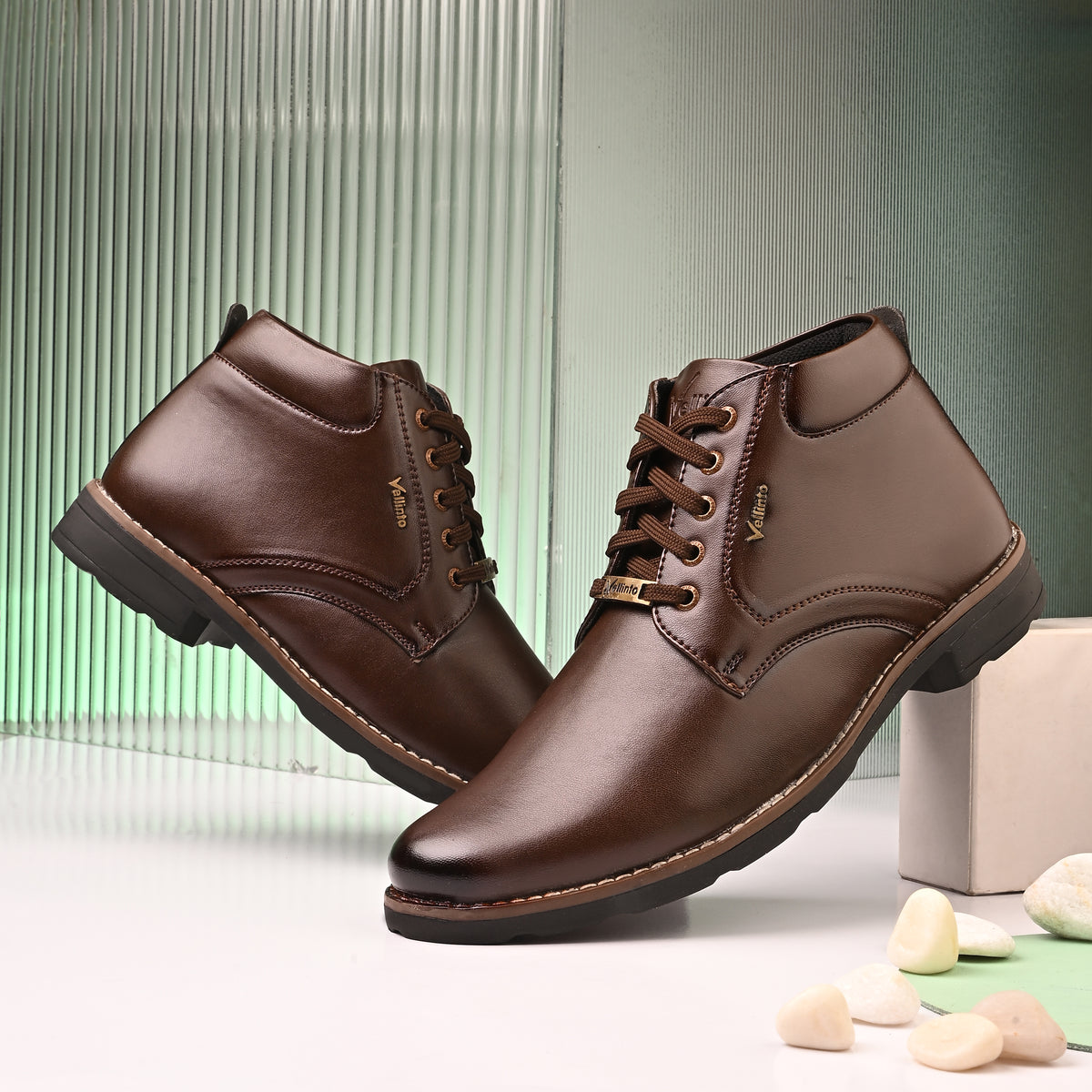 Vellinto Vellinto TRAILBLAZER Casual Boots For Men ll Synthetic Leather Boots Boots For Men