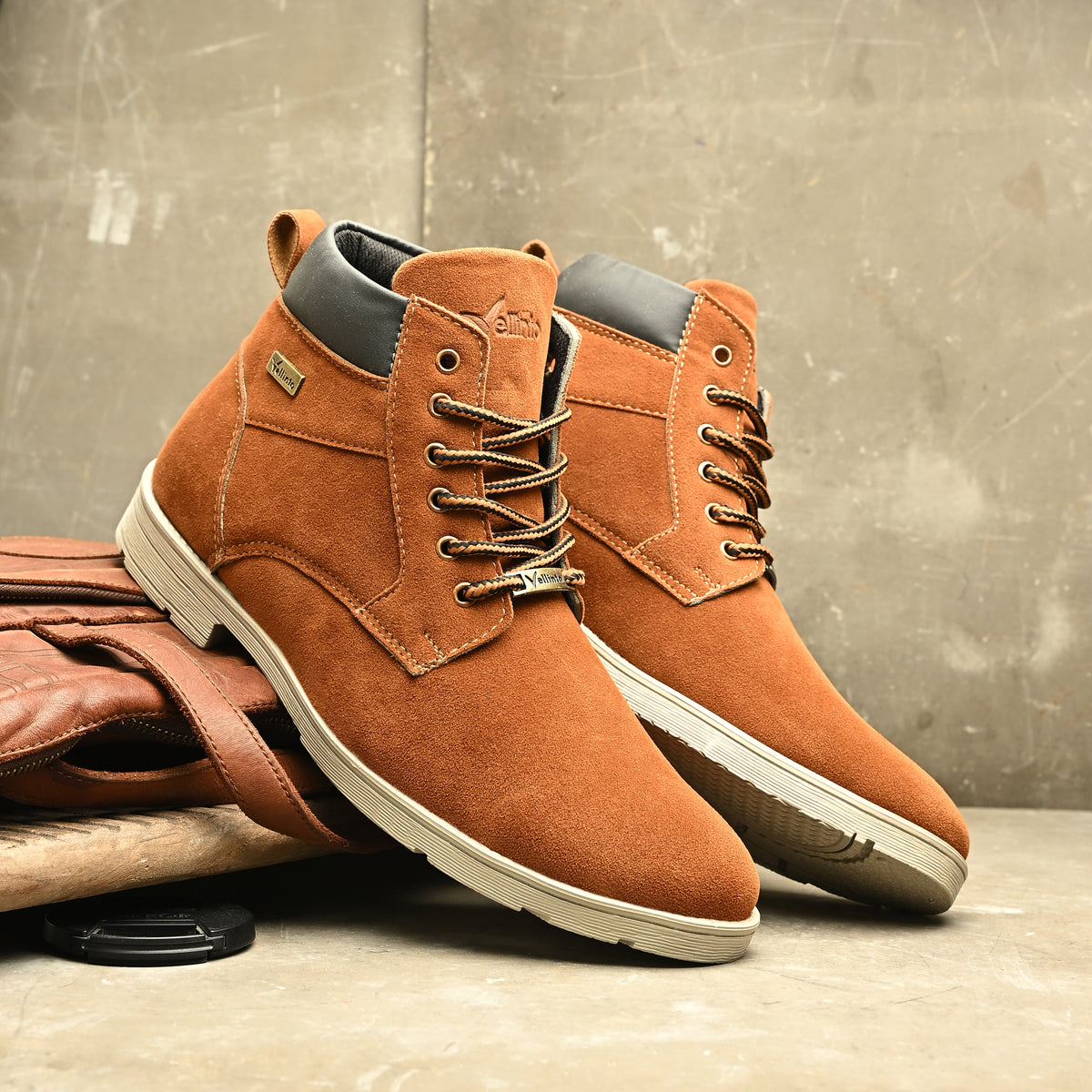 Vellinto Vellinto SANDSCAPE Casual Boots For Men Synthetic Leather Boots Casuals For Men Casuals For Men