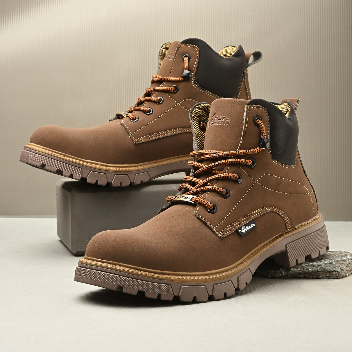 Vellinto OUTLANDER Casual Boots For Men ll Synthetic Leather Boots