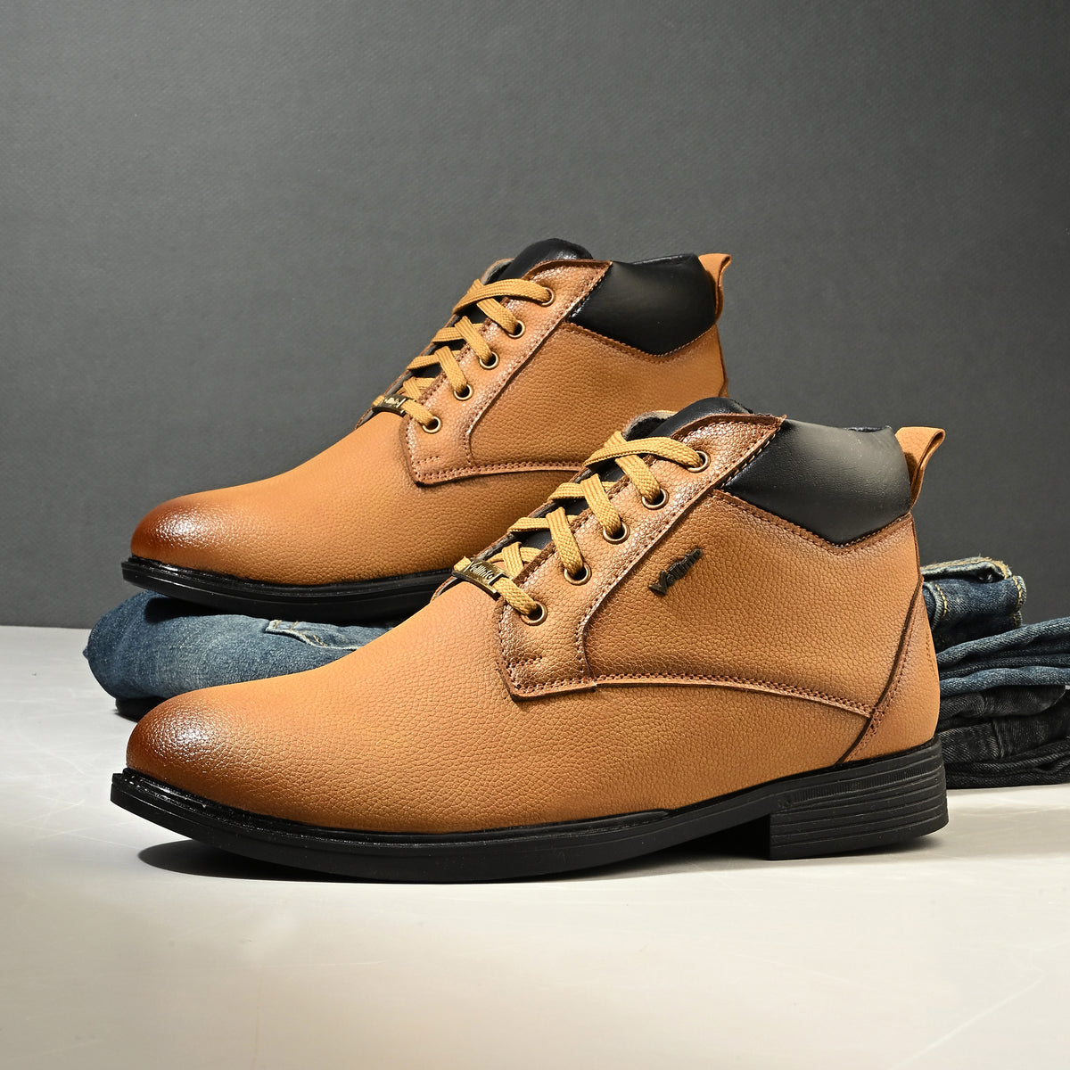 Vellinto SOVEREIGN Casual Boots For Men ll Synthetic Leather Boots For Men Casuals For Men