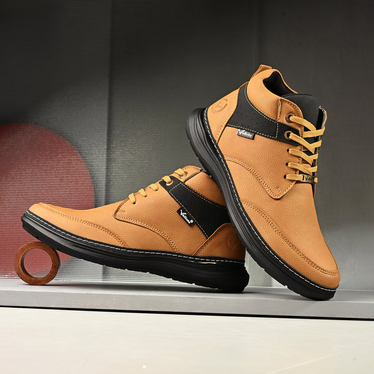 Vellinto PINNACLE Casual Boots For Men ll Stylish Semi Formal Shoes High Tops For Men