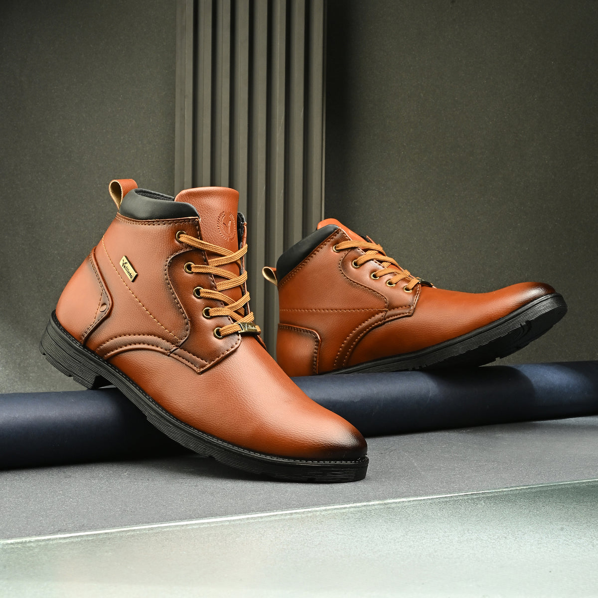 Vellinto FRONTIER Casual Boots For Men ll Synthetic Leather Boots