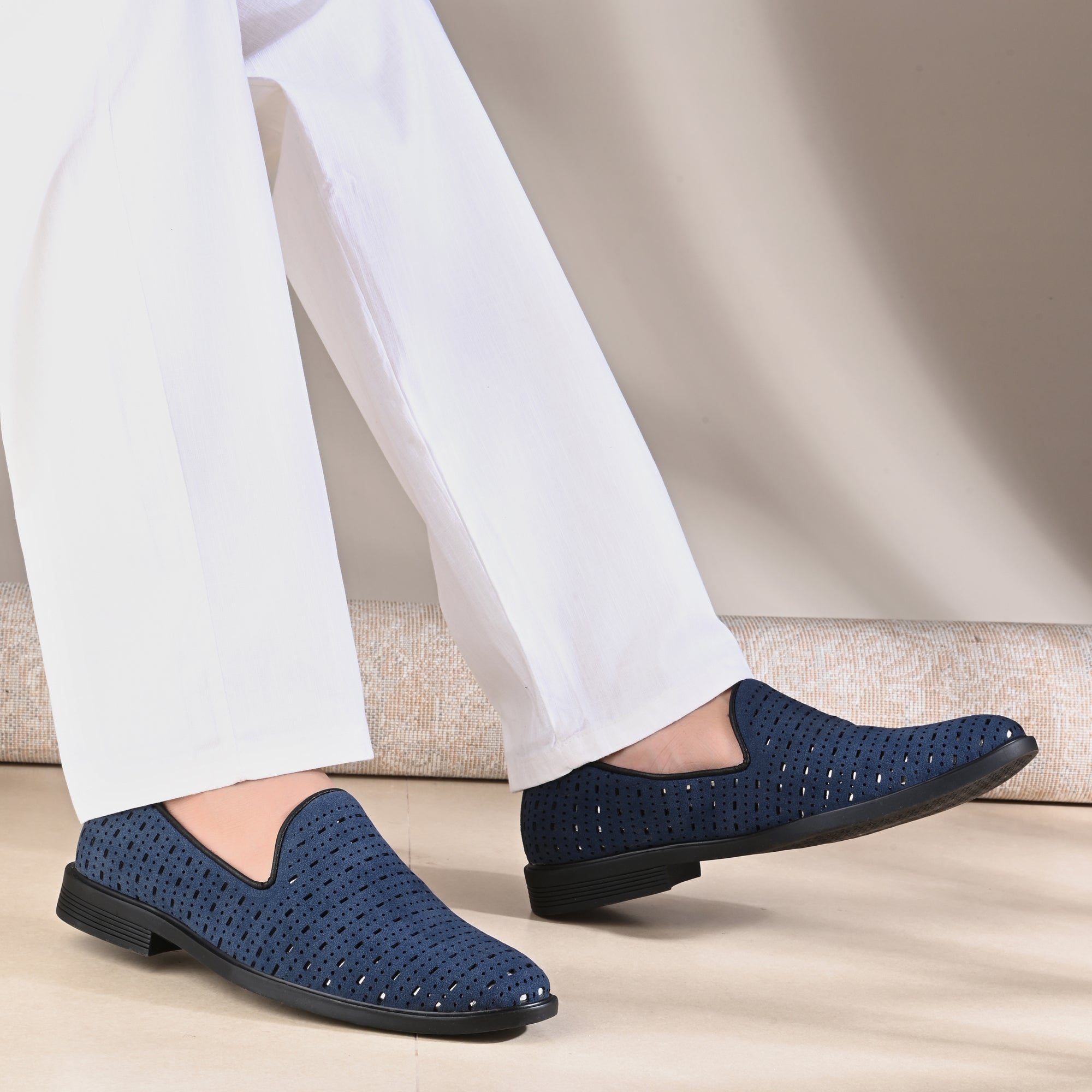 Vellinto ZENTRO Urban Classic Breathable Perforated Slipon Formal Comfort Loafer Party Wear For Men