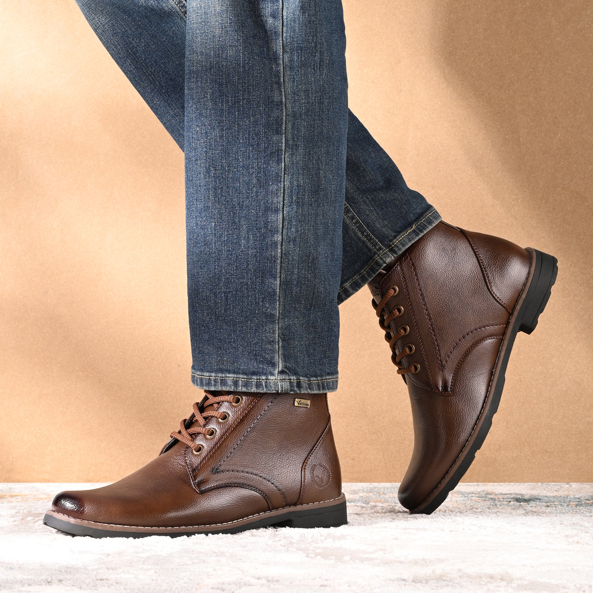 Vellinto PANTHER Men's Casual Outdoor Synthetic Leather Boots Boots For Men