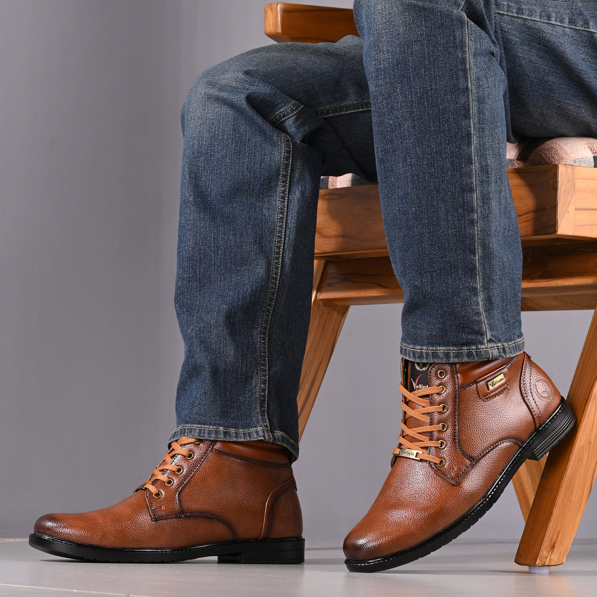 Vellinto CARTER Casual Boots For Men ll Synthetic Leather Boots