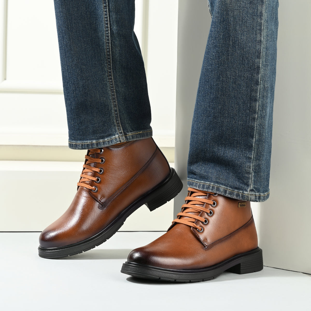 Vellinto Vellinto RUSTIK Casual Boots For Men ll Synthetic Leather Boots Casuals For Men Boots For Men