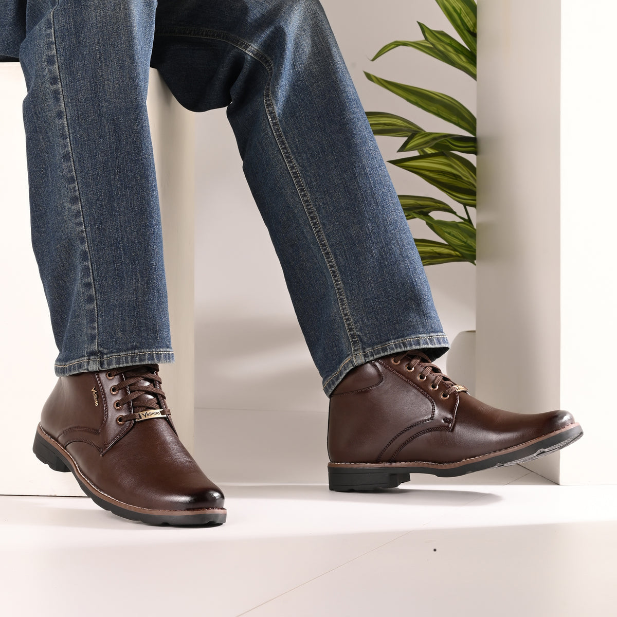 Vellinto Vellinto TRAILBLAZER Casual Boots For Men ll Synthetic Leather Boots Boots For Men