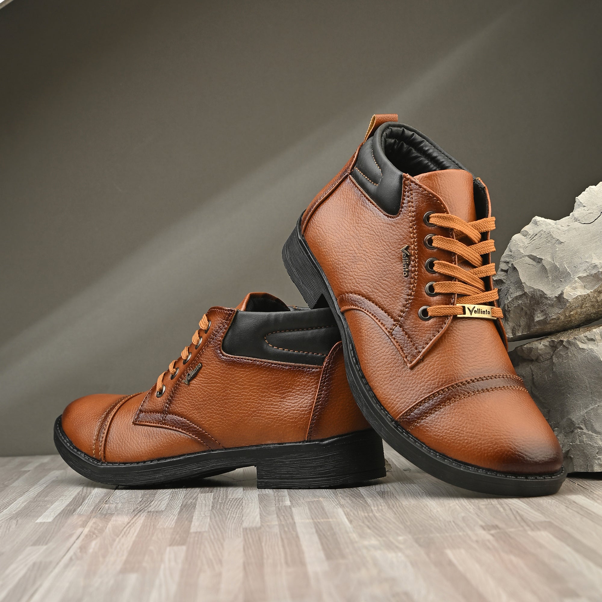 Vellinto Vellinto FLEXOR Casual Mid-Ankle Synthetic leather Stylish and trendy Boots Boots For Men