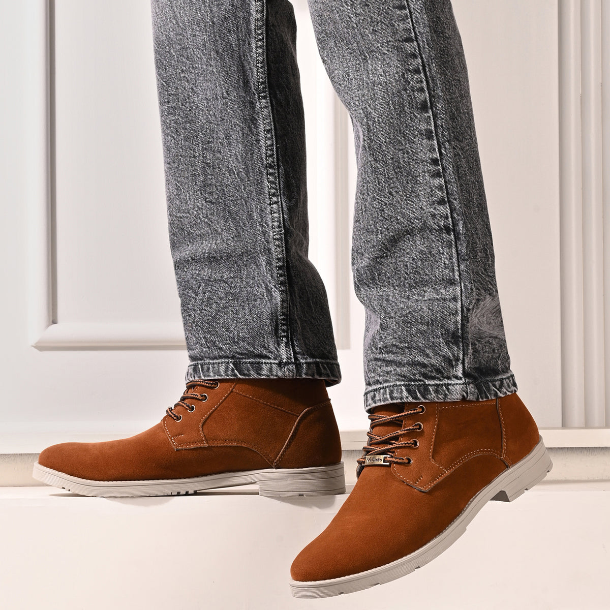 Vellinto Vellinto SANDSCAPE Casual Boots For Men Synthetic Leather Boots Casuals For Men Casuals For Men