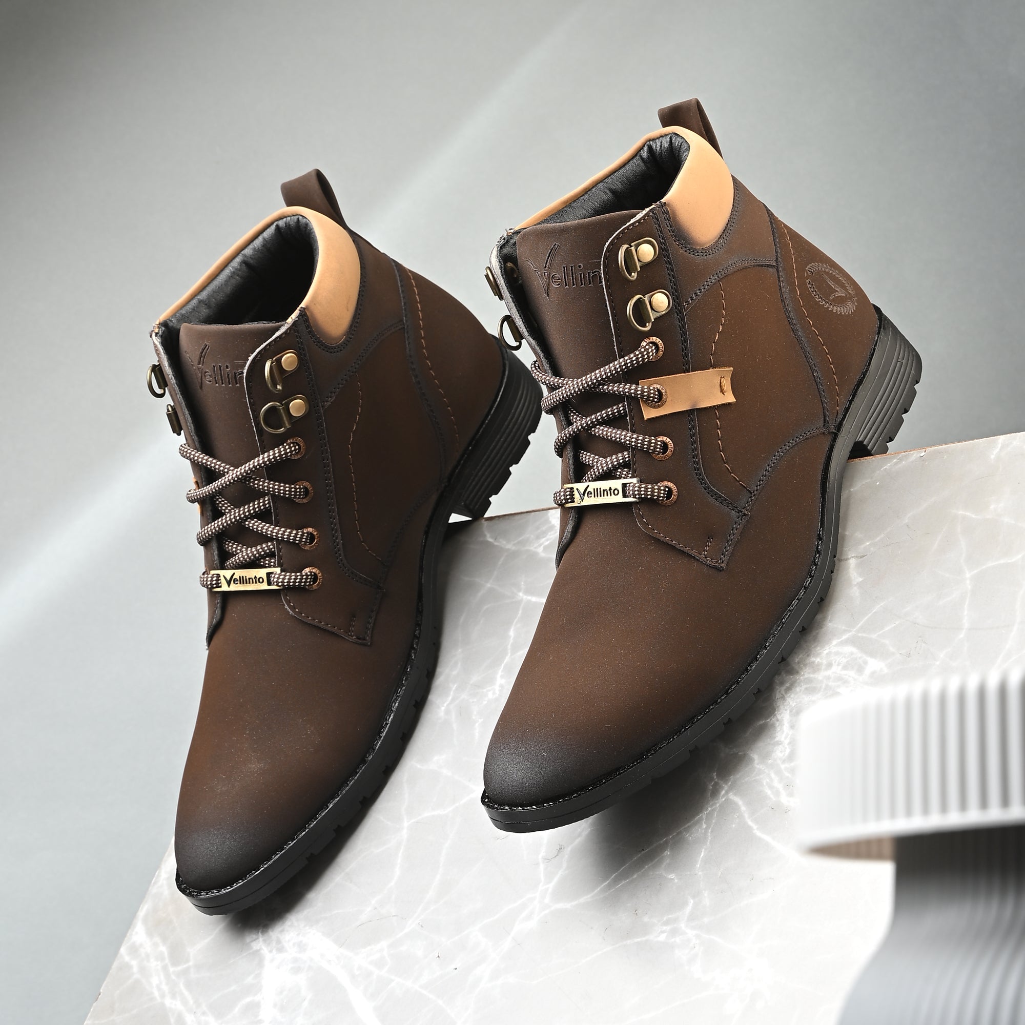 Vellinto ROADBURNER Stylish Synthetic Leather Boots For Men