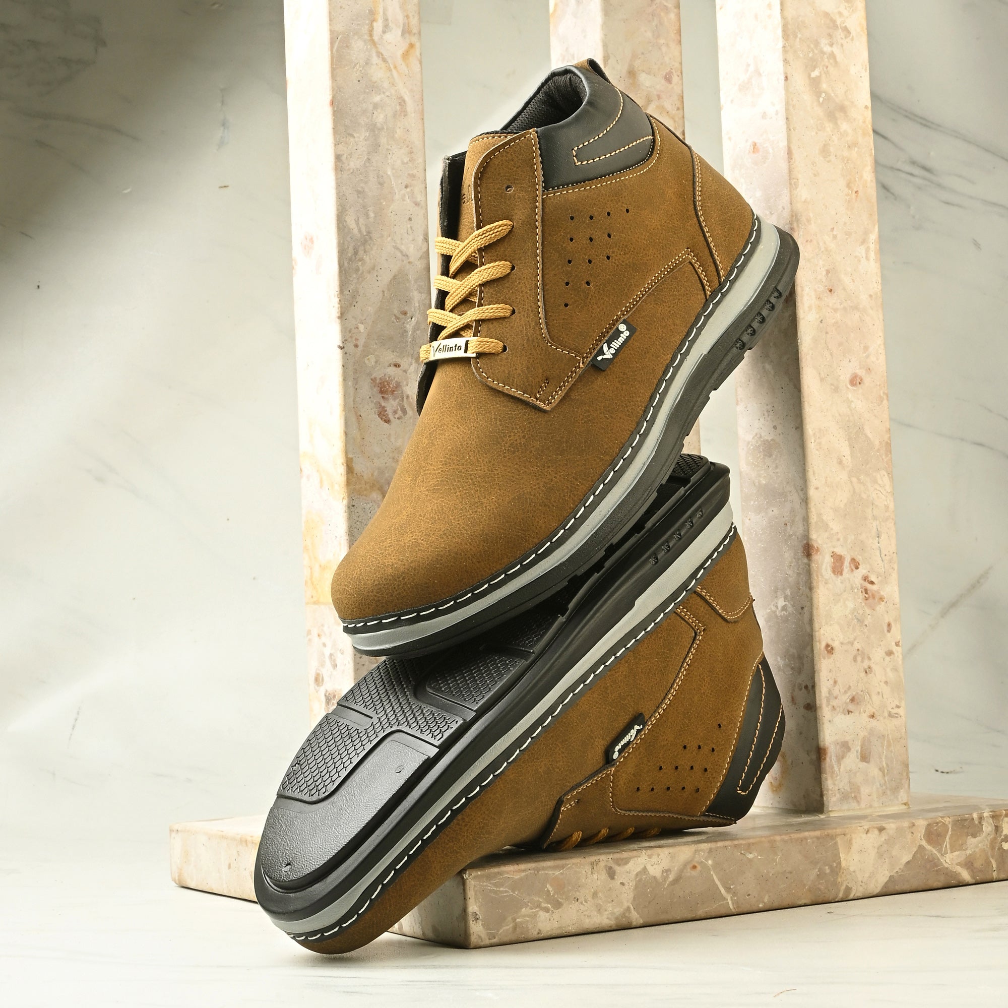 Vellinto PANTRIX Casual Boots For Men ll Synthetic Leather Casuals For Men Boots For Men