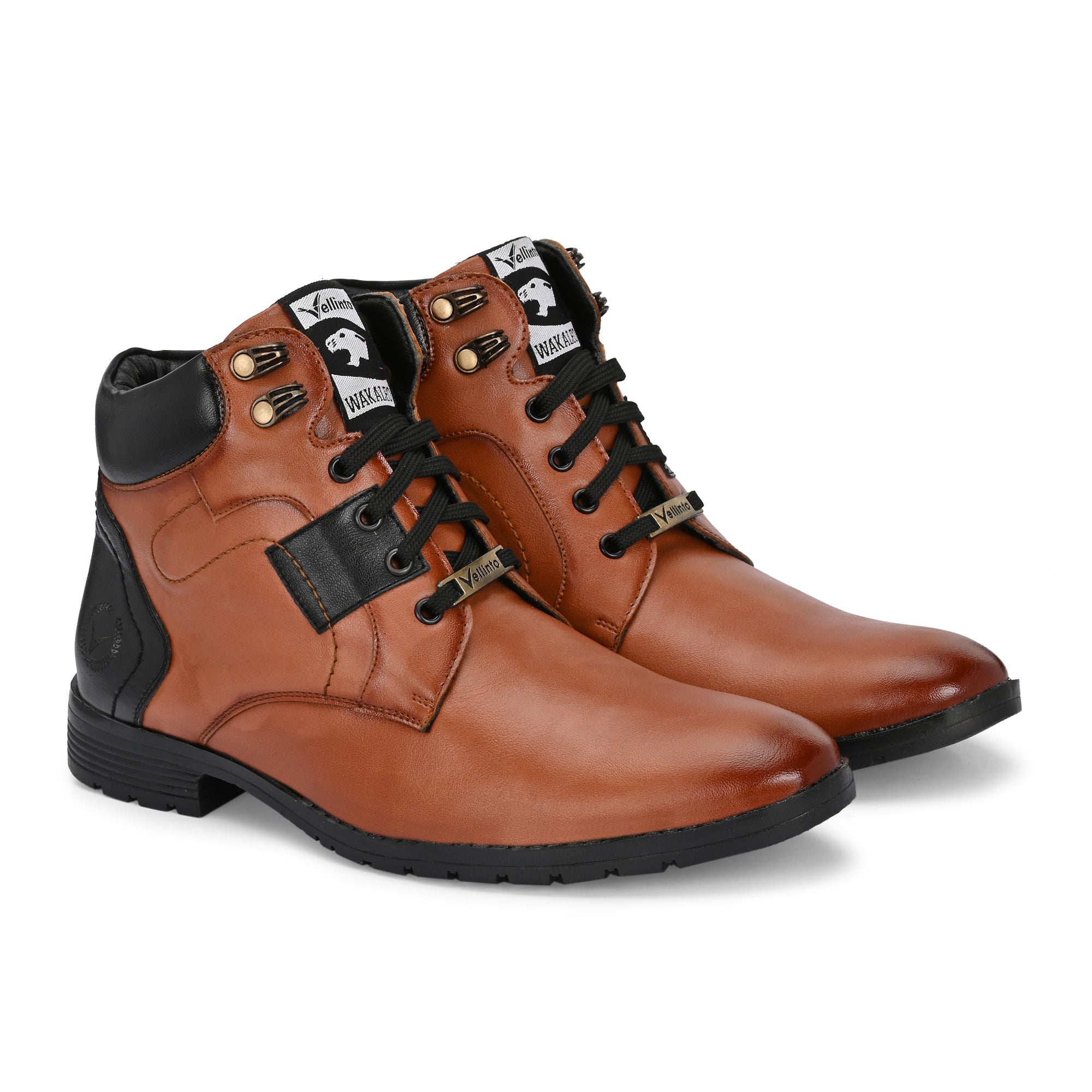 Vellinto Vellinto LUCAS Men's Mid Ankle Stylish Casual & Party Wear Lace-Up Boots Boots For Men