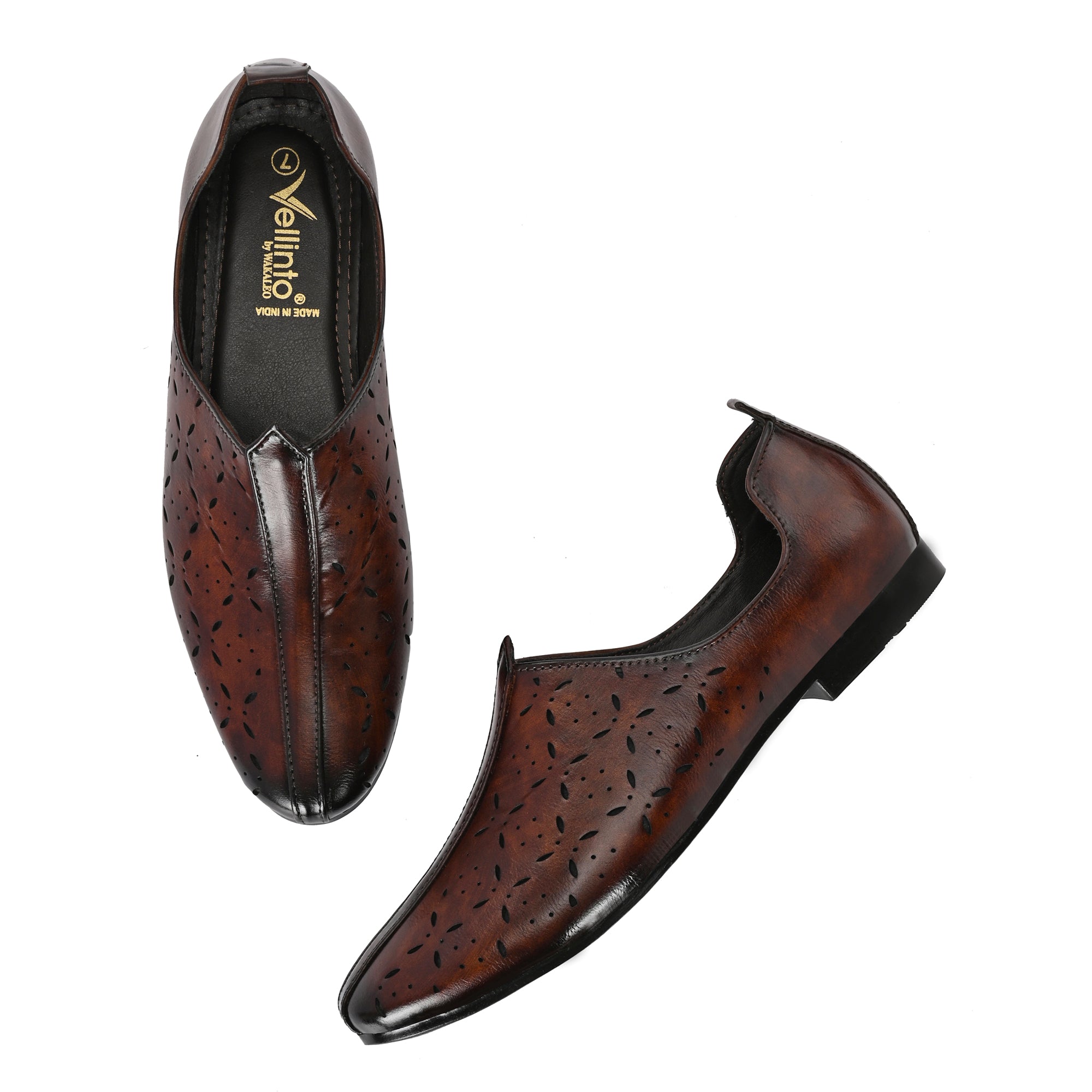 Vellinto Vellinto JASHN Cool Rajasthani Jutis Mojaris Nagra For Men Stylish Shoes Party Wear For Men