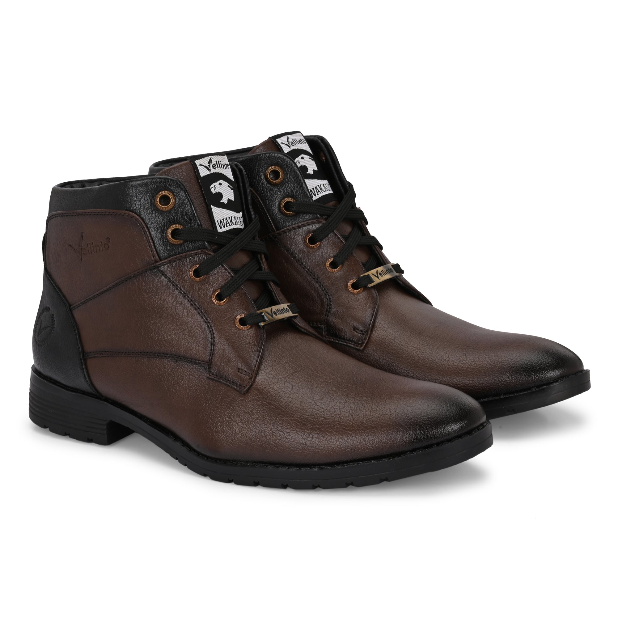 Vellinto FRONTIER Trendy Mid-Ankle Synthetic leather Boots For Men Boots For Men