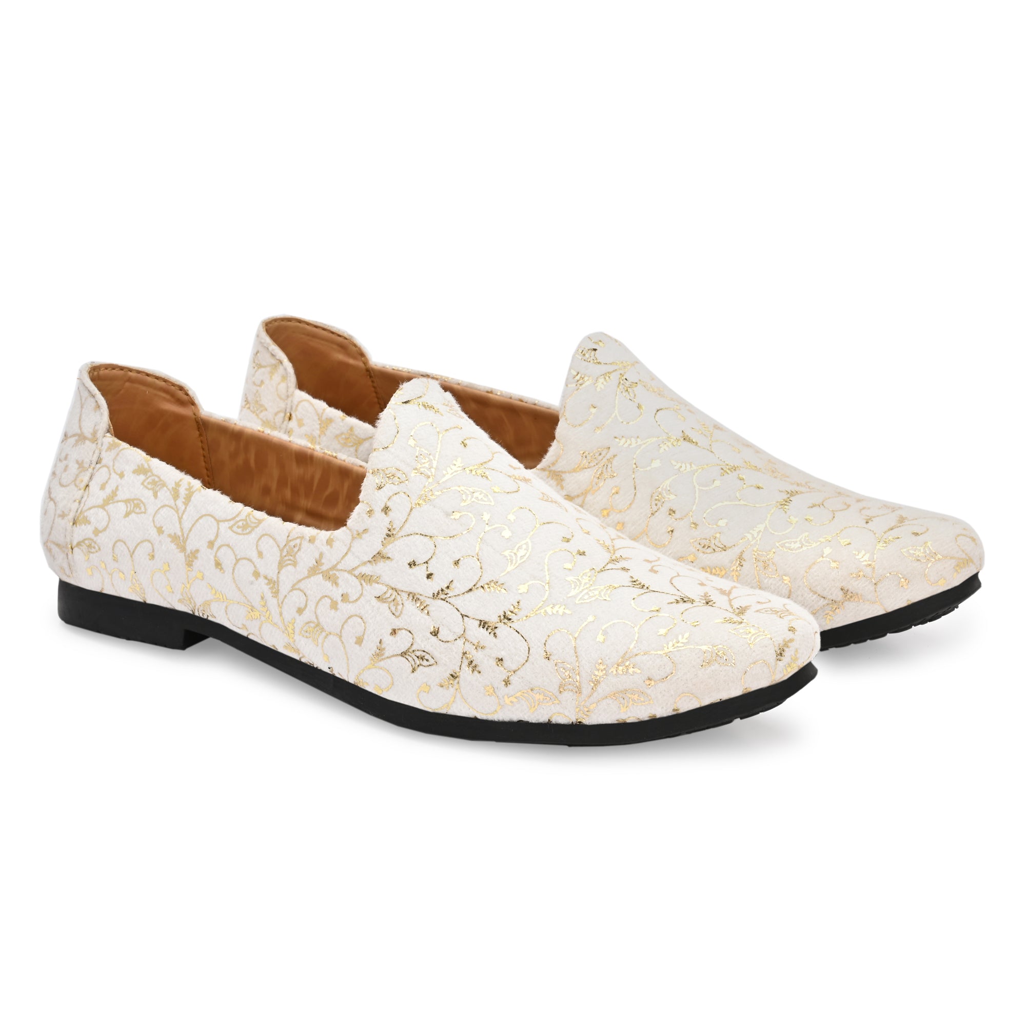 Vellinto ellinto SAMRAT Party Wear Royal Look Mojaris Juttis Slip On For Men Espadrilles For Men