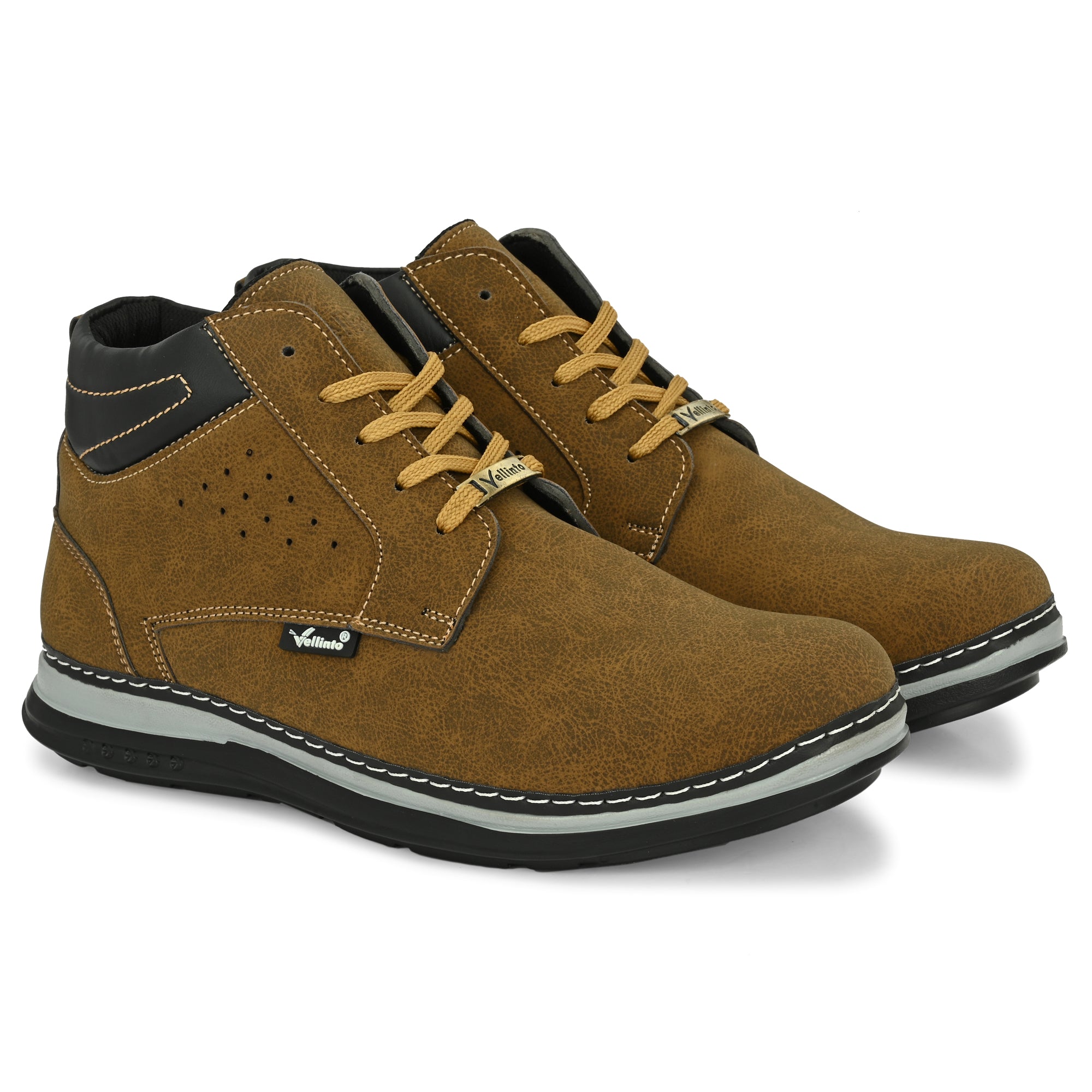 Vellinto PANTRIX Casual Boots For Men ll Synthetic Leather Casuals For Men Boots For Men