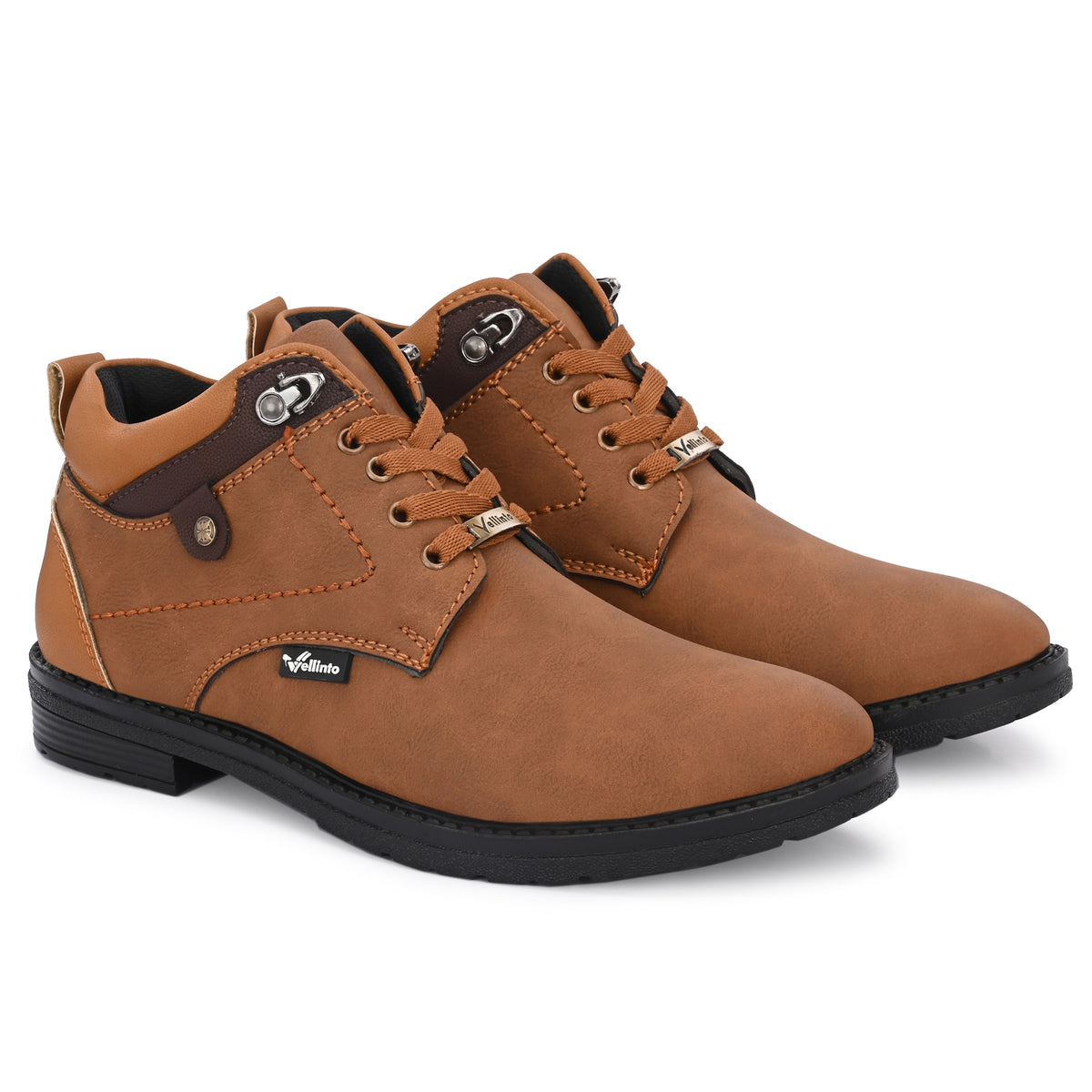Vellinto Vellinto BRAVON Casual Boots For Men ll Synthetic Leather Boots For Men Boots For Men