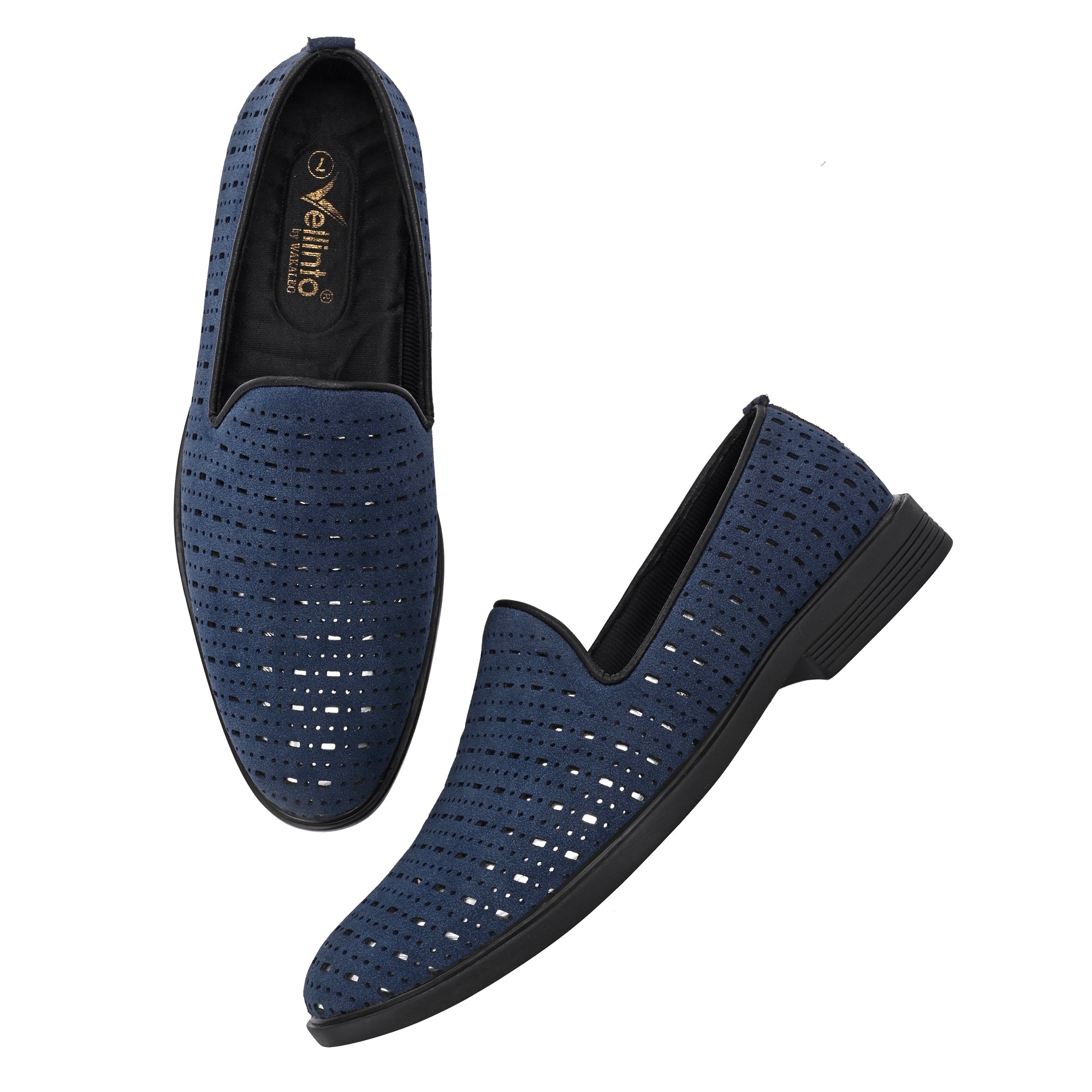Vellinto ZENTRO Urban Classic Breathable Perforated Slipon Formal Comfort Loafer Party Wear For Men