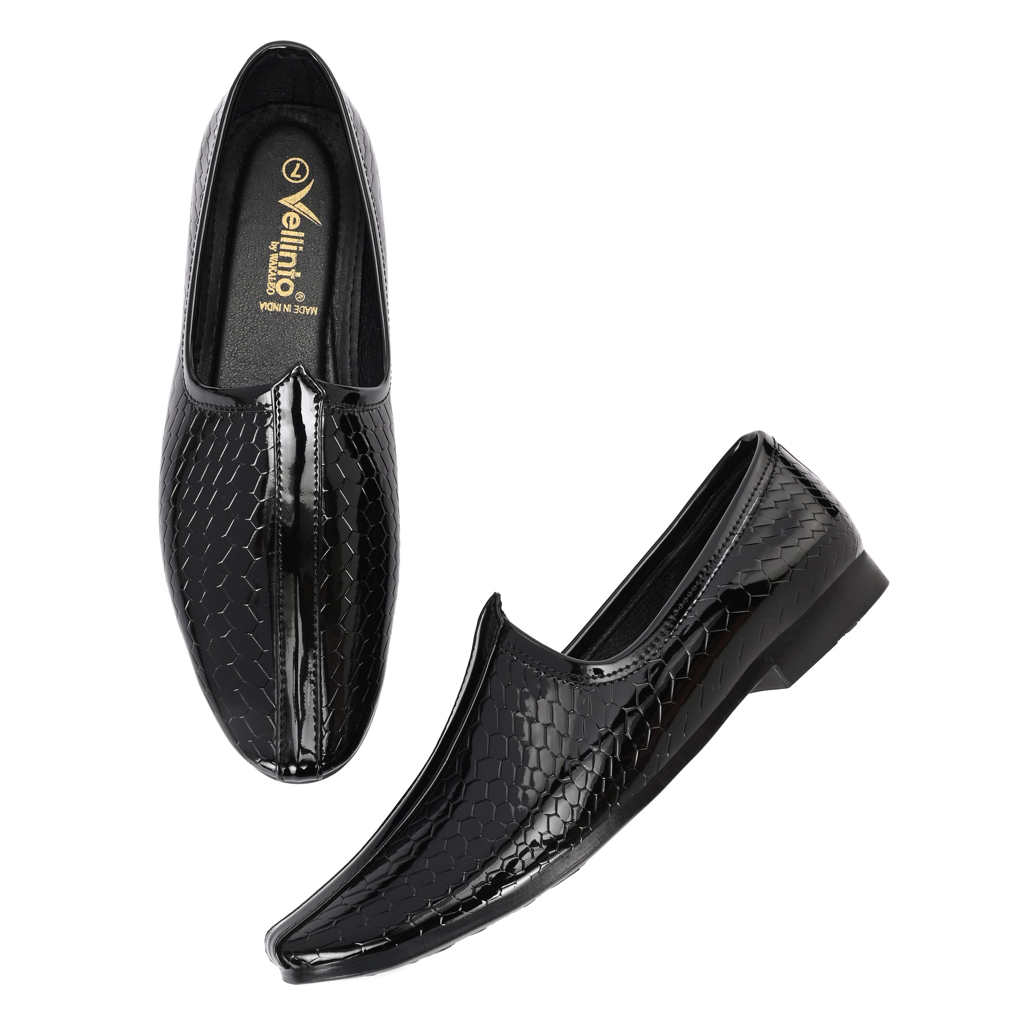 Vellinto GLOBRA Trendy and Stylish Rajasthani Jutis/Mojaris For Men Party Wear For Men