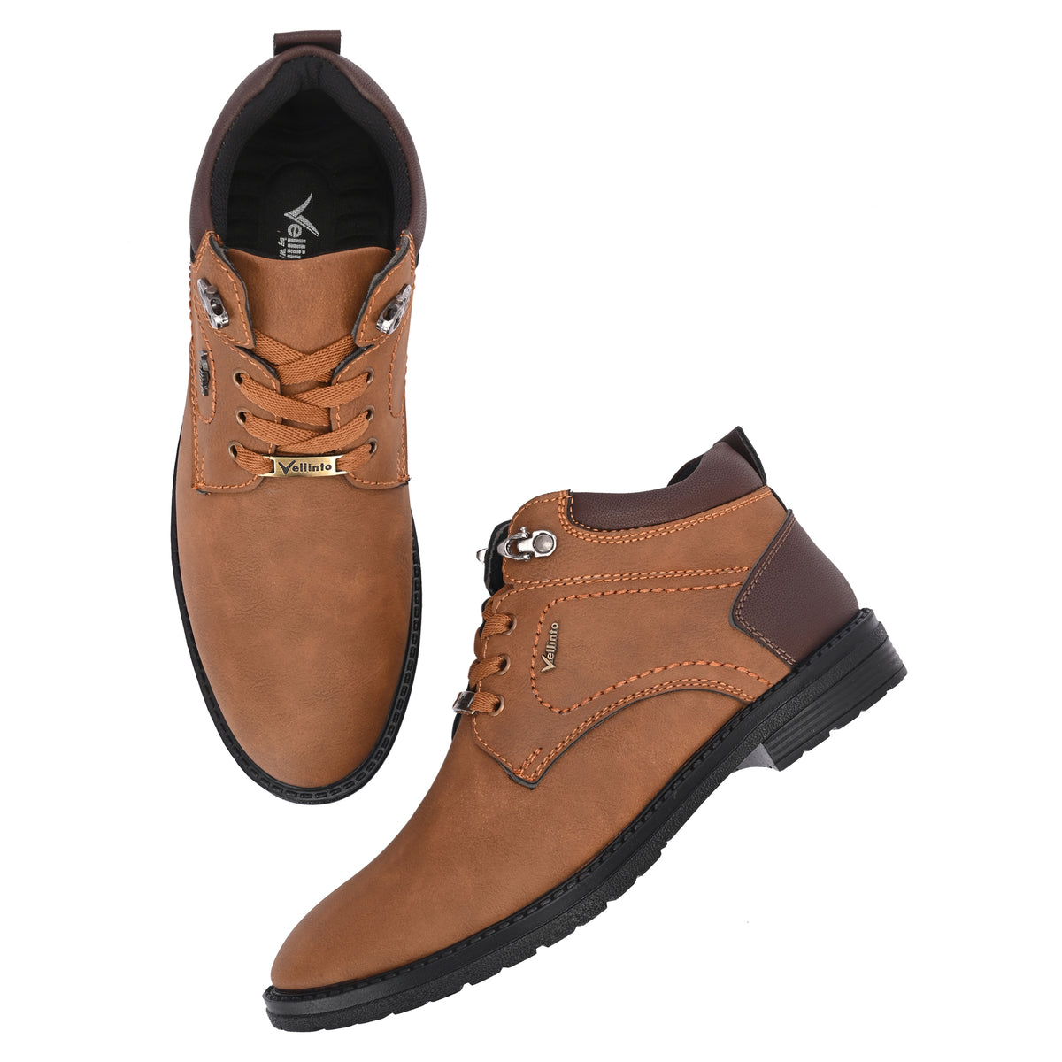 Vellinto Vellinto ALEXANDER Casual Boots For Men ll Synthetic Leather Casuals For Men Boots For Men