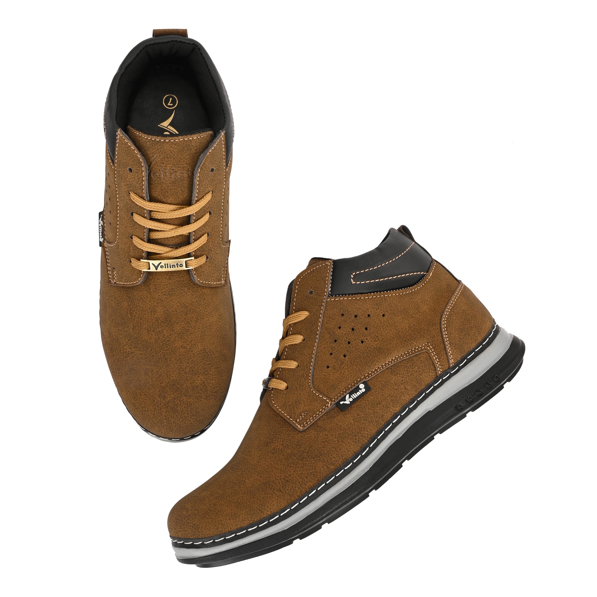 Vellinto PANTRIX Casual Boots For Men ll Synthetic Leather Casuals For Men Boots For Men