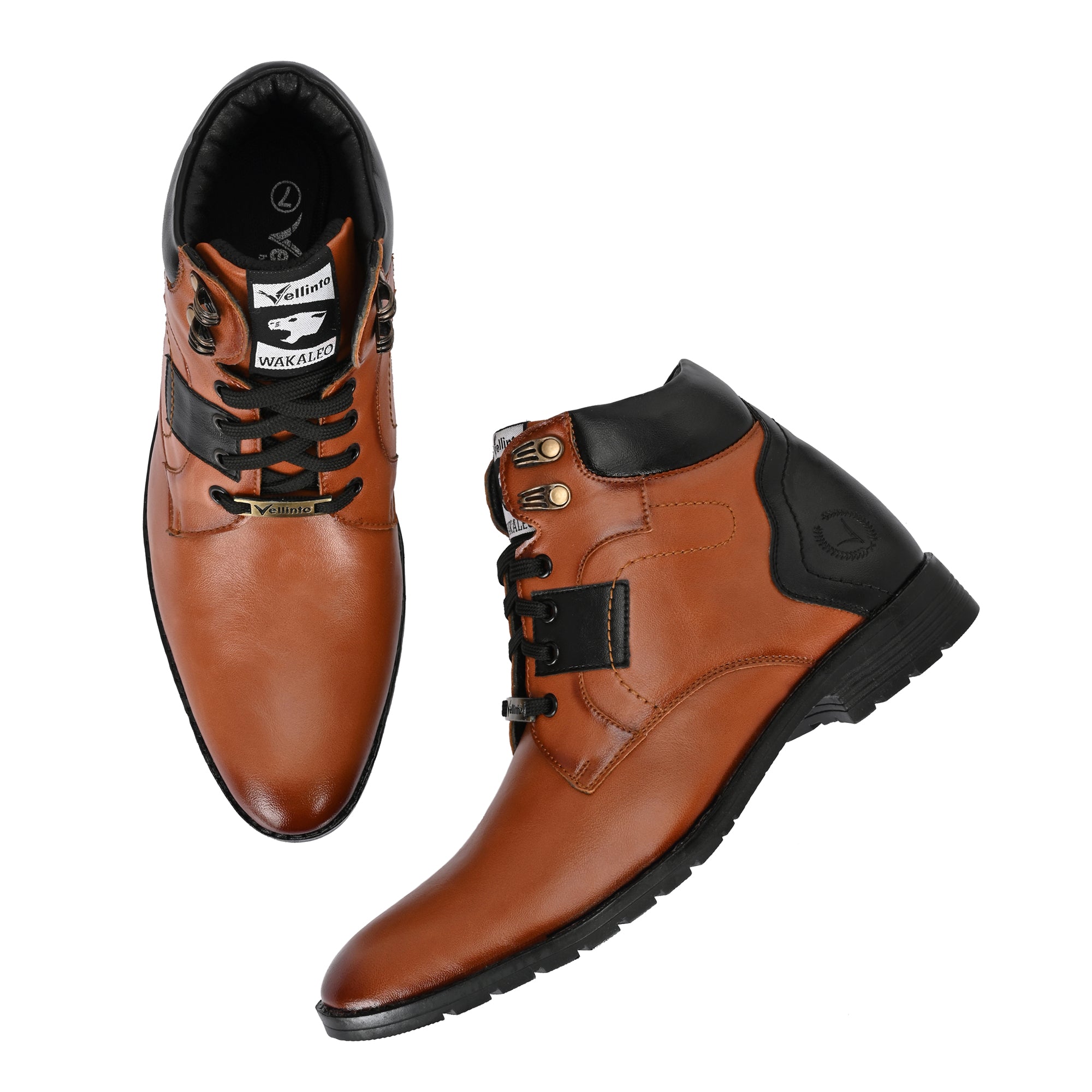 Vellinto Vellinto LUCAS Men's Mid Ankle Stylish Casual & Party Wear Lace-Up Boots Boots For Men