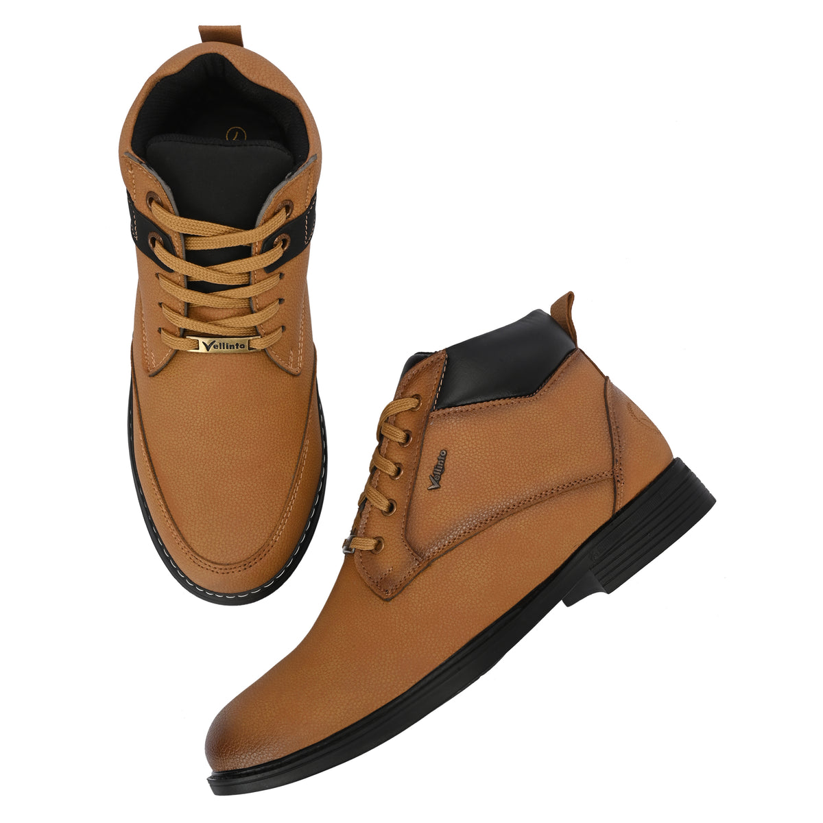 Vellinto SOVEREIGN Casual Boots For Men ll Synthetic Leather Boots For Men Casuals For Men