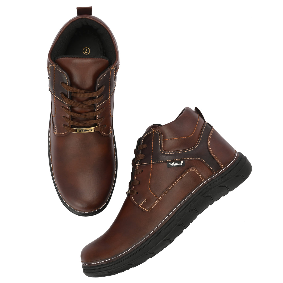 Vellinto Vellinto VEGA Casual Derby Boots For Men ll Stylish Semi Formal Boots For Men Casuals For Men