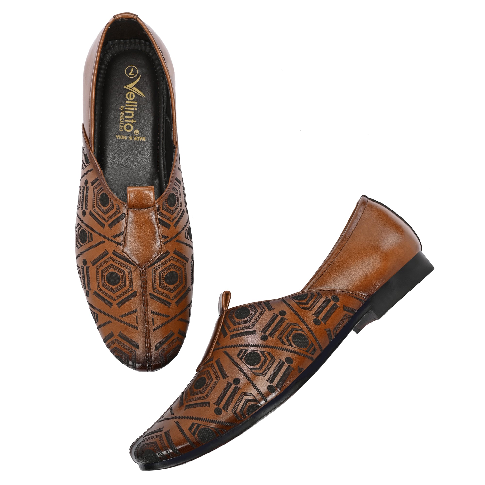 Vellinto Vellinto ZIVAH Cool Rjasthani Ethnic Jutti For Men ll Party Wear Mojari For Men Party Wear For Men