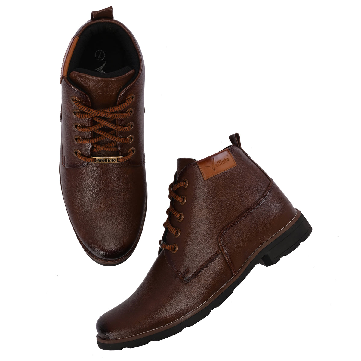 Vellinto ASPHALT Casual Boots For Men ll Synthetic Leather Boots Casuals For Men Boots For Men