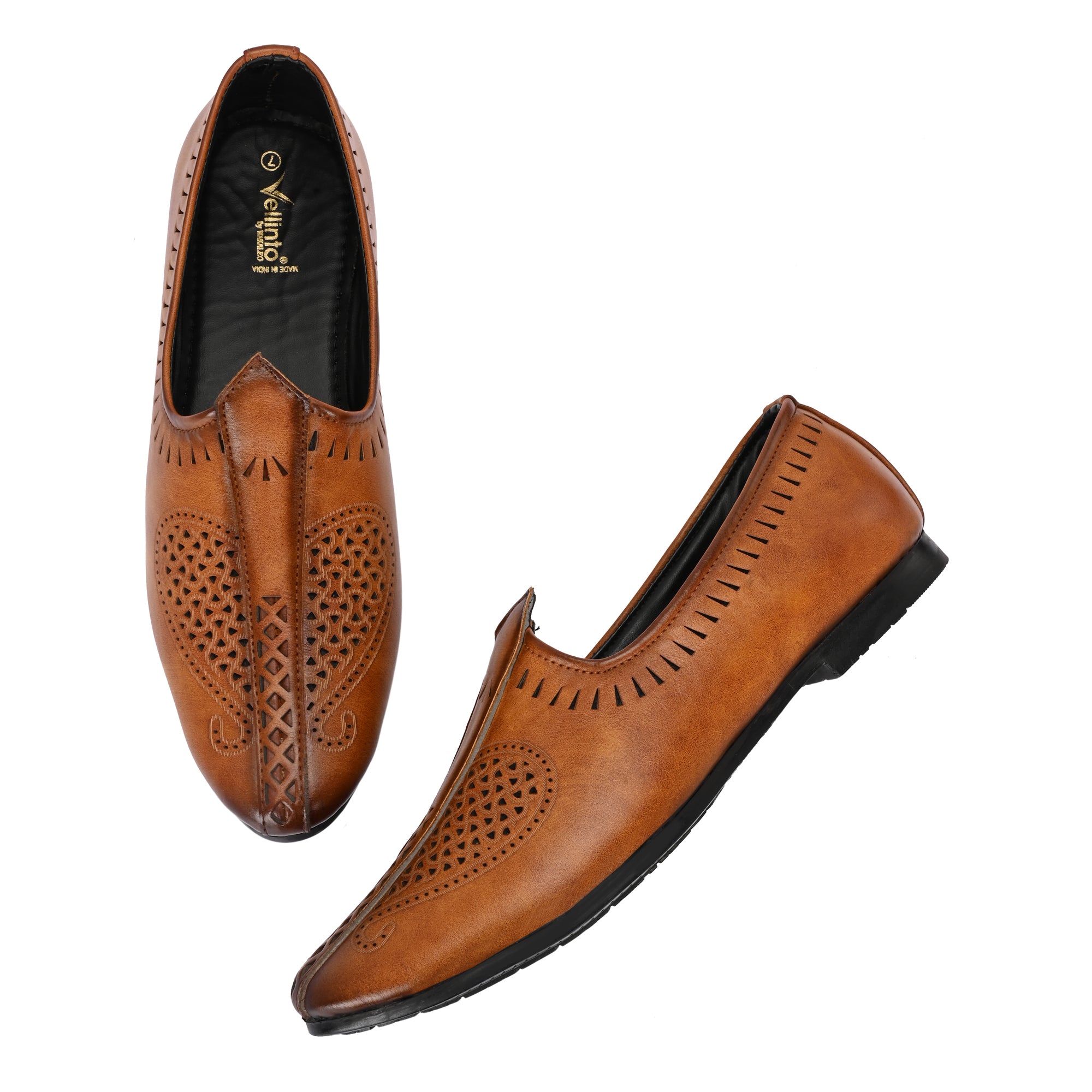 Vellinto Cool Rajasthani KLASSIC Jutis For Men Mojaris For Men Nagra For Men Corporate Casuals For Men