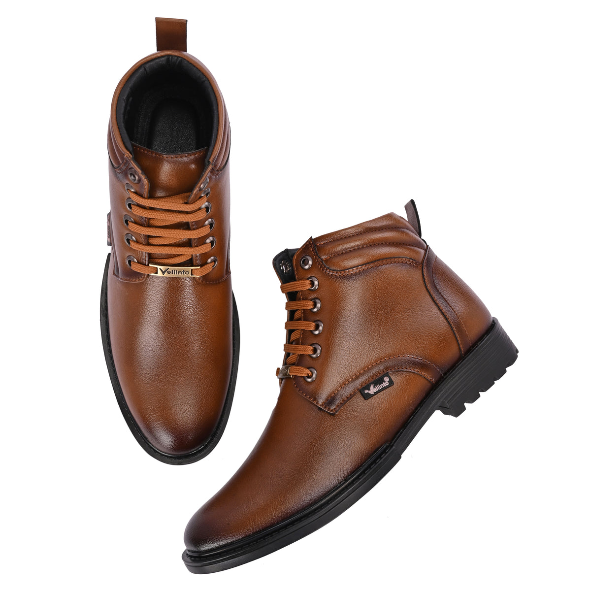 Vellinto Vellinto TIMBER Casual Boots For Men ll Synthetic Leather Boots Casuals For Men Boots For Men