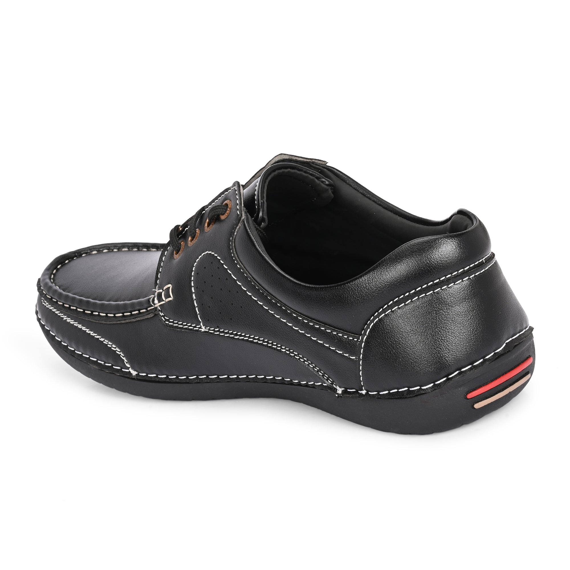 Men’s Sole-Stitched Casual Leather Lace-Up Moccasins Corporate Casuals For Men